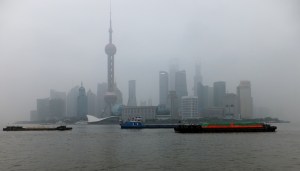 View from the Bund across the River to Pudong